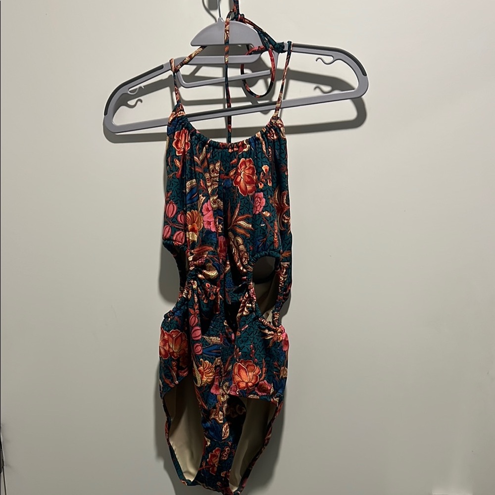 Ulla Johnson Red and Green One Piece Swimwear